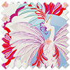Faded Glamour, Fairground White - Roman Blind